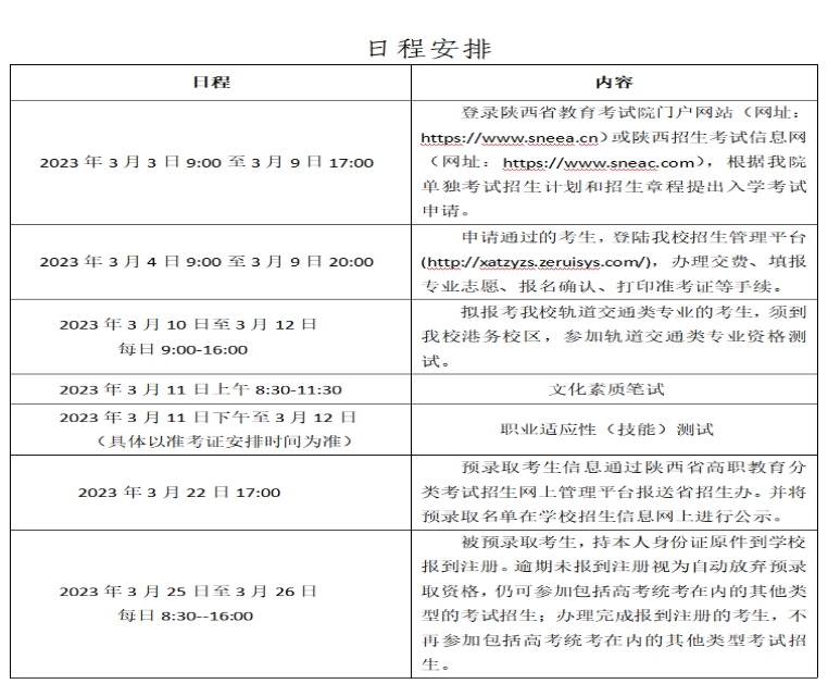 西安鐵路職業(yè)技術(shù)學(xué)院2023年示范高職院校單獨(dú)考試招生簡(jiǎn)章